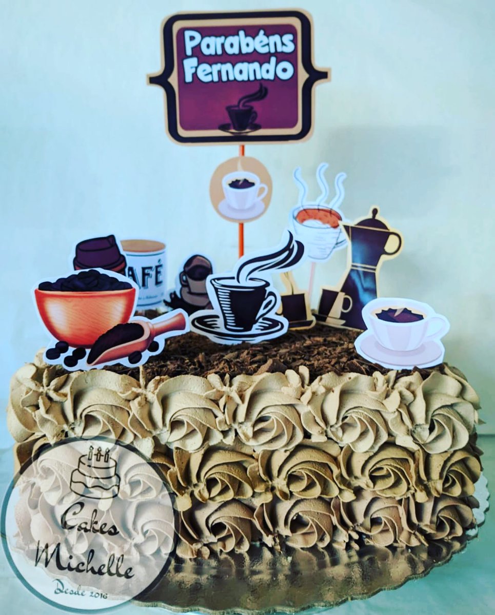 Bolo Decorado Café