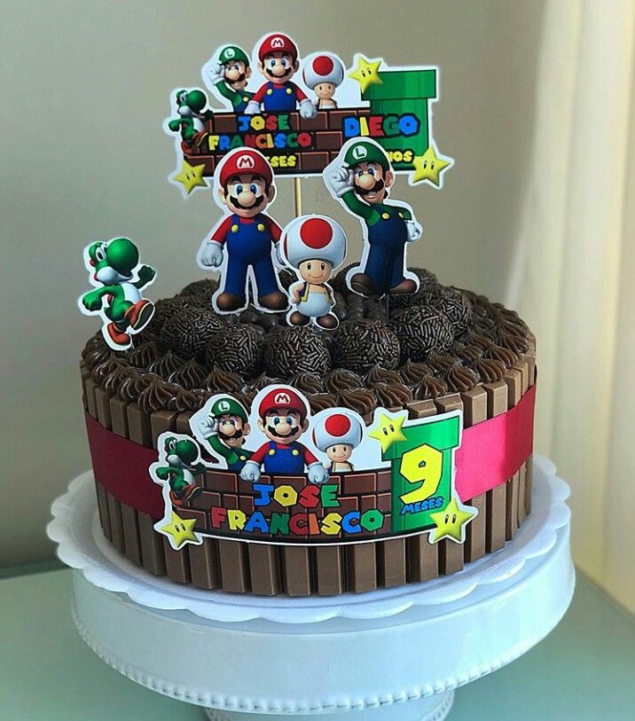 Bolo Decorado Mario Bros