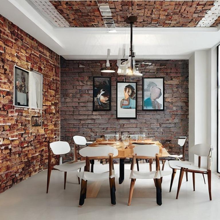 Wall Decoration with Bricks