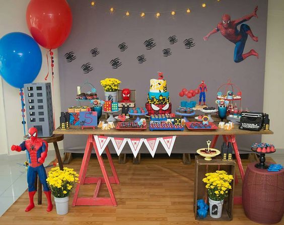 Decoracao Do Homem Aranha Simples