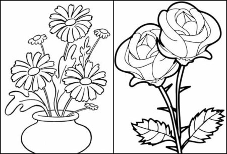 desenho-para-colorir-flores