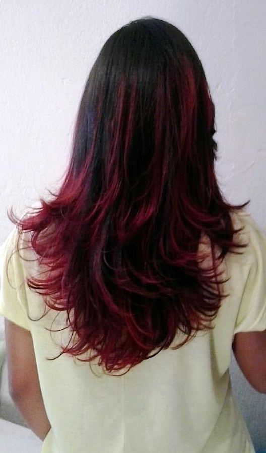 Ombre Hair Vermelho