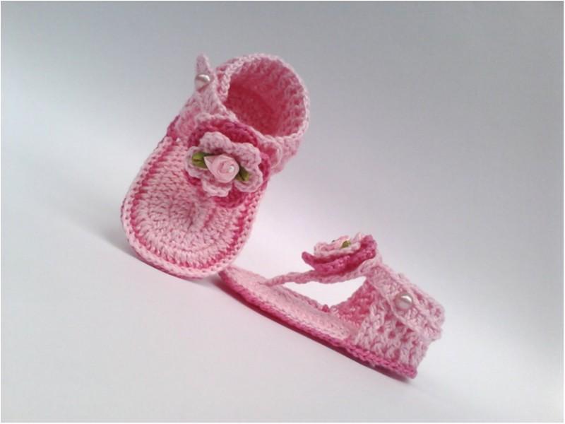 Sandalinha De Croche Para Bebe