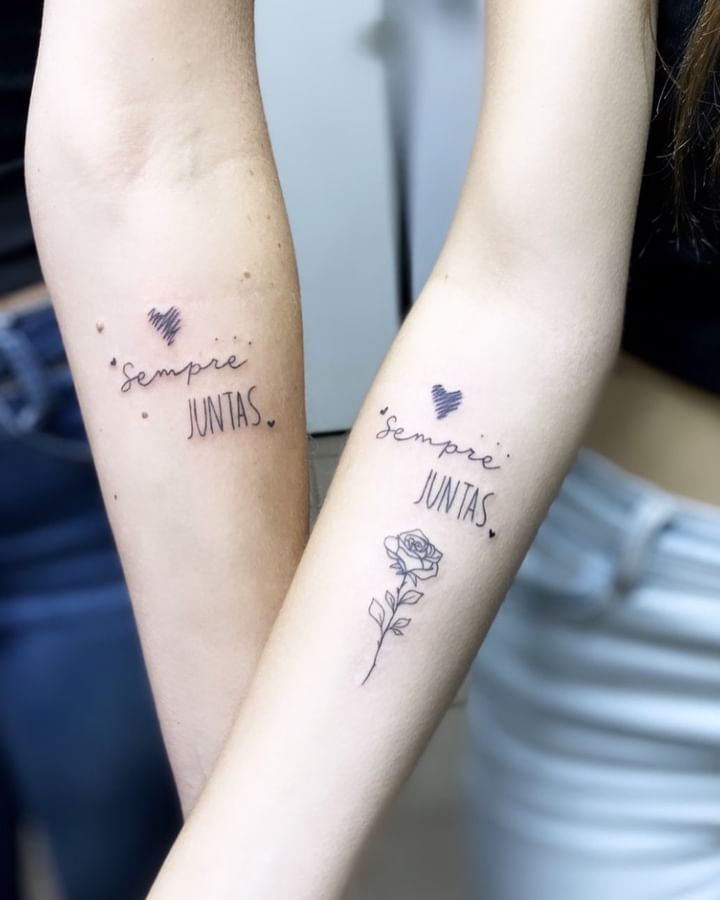 Female Tattoo Mother and Daughter