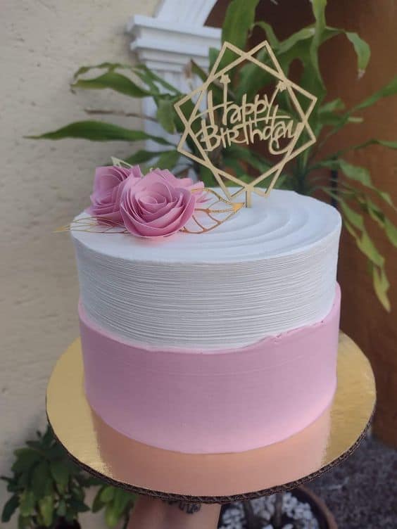 simple feminine cake