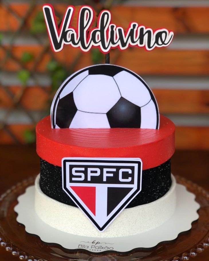 Bolo Decorado Sao Paulo Futebol