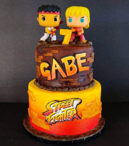 Street Fighter Decorated Cake