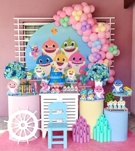 decoracao-festa-baby-shark