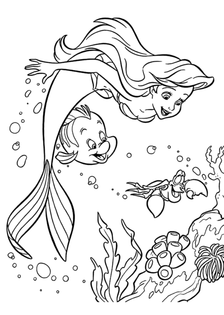 desenho-para-colorir-ariel