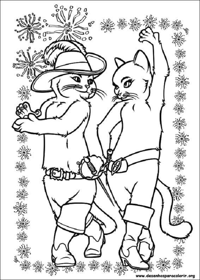 Web Stories40 Desenhos Do Gato De Botas Para Colorir Facil De Baixar