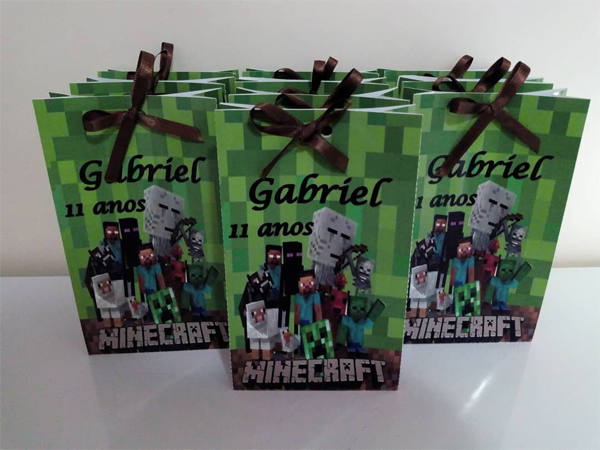 Lembrancinha Minecraft