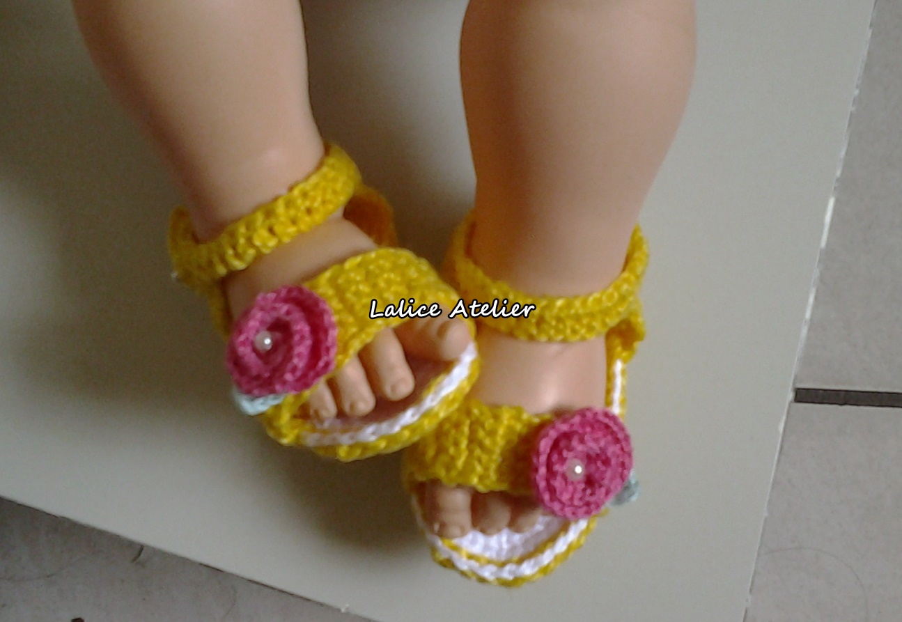 Sandalinha De Croche Para Bebe