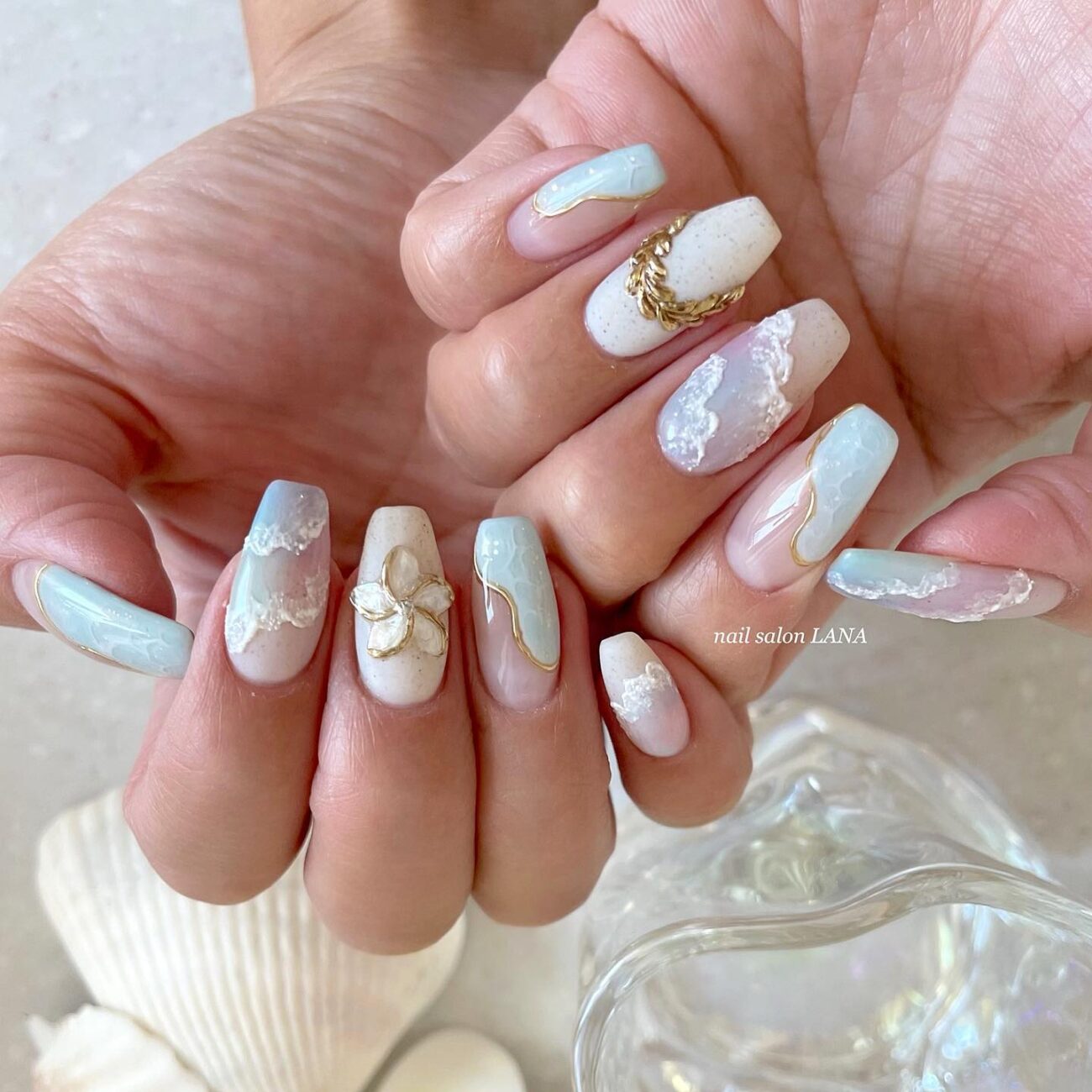 mermaid nail decoration