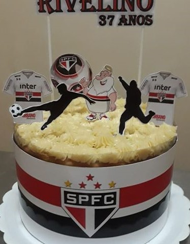 Bolo Decorado Sao Paulo Futebol