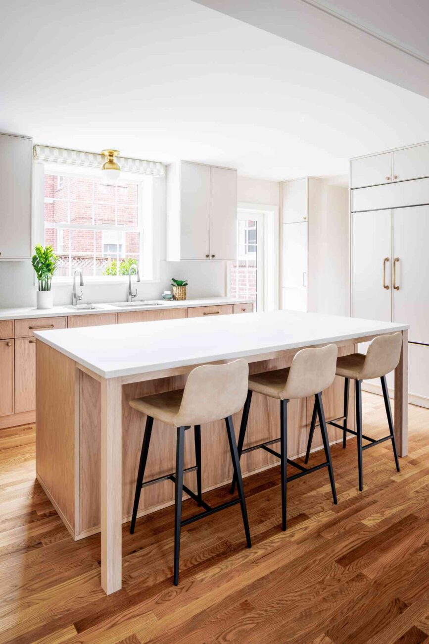 White Kitchen with Wood