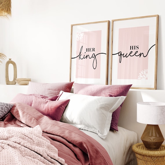 Pink adult bedroom decoration