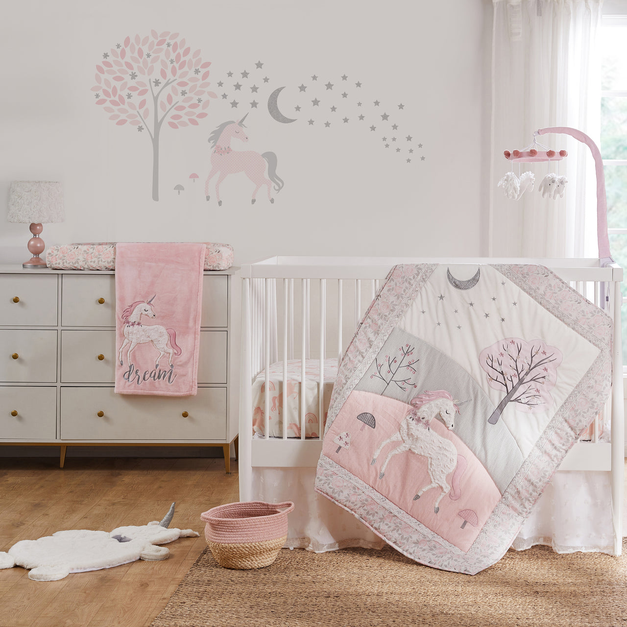 unicorn themed baby room