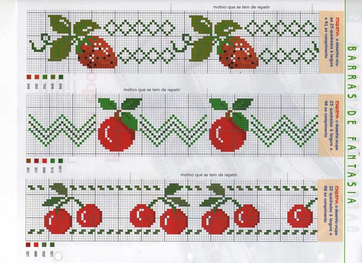 Graficos Frutas Em Ponto Cruz