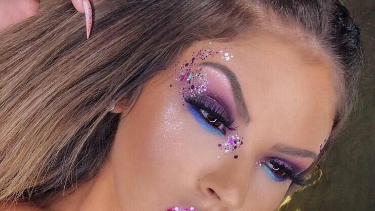 Maquiagem Com Glitter