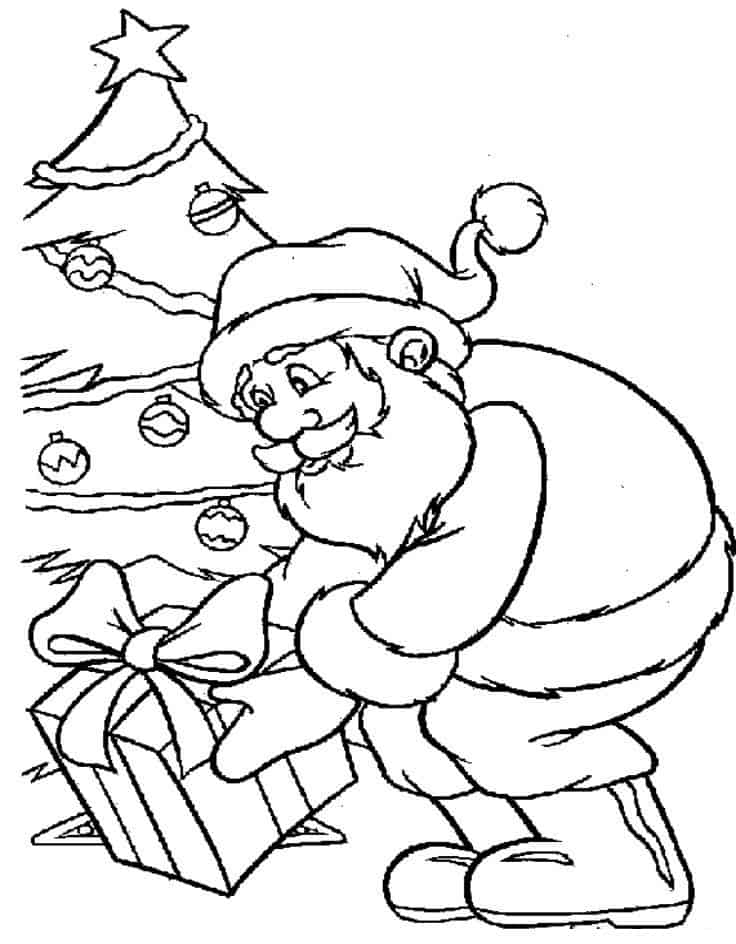 Papai Noel para Colorir