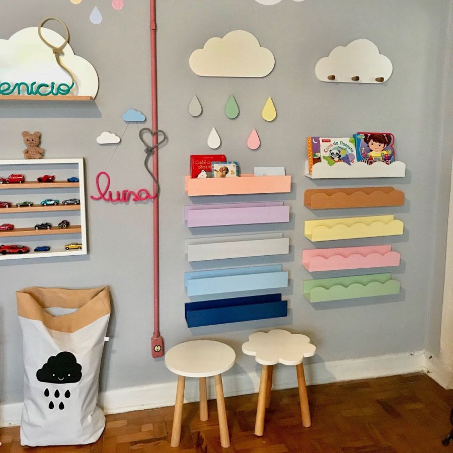 Prateleira Criativa para Quarto Infantil