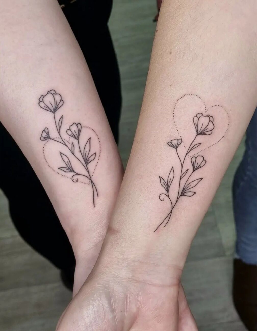 Female Tattoo Mother and Daughter