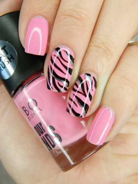 Unha Decorada Zebra