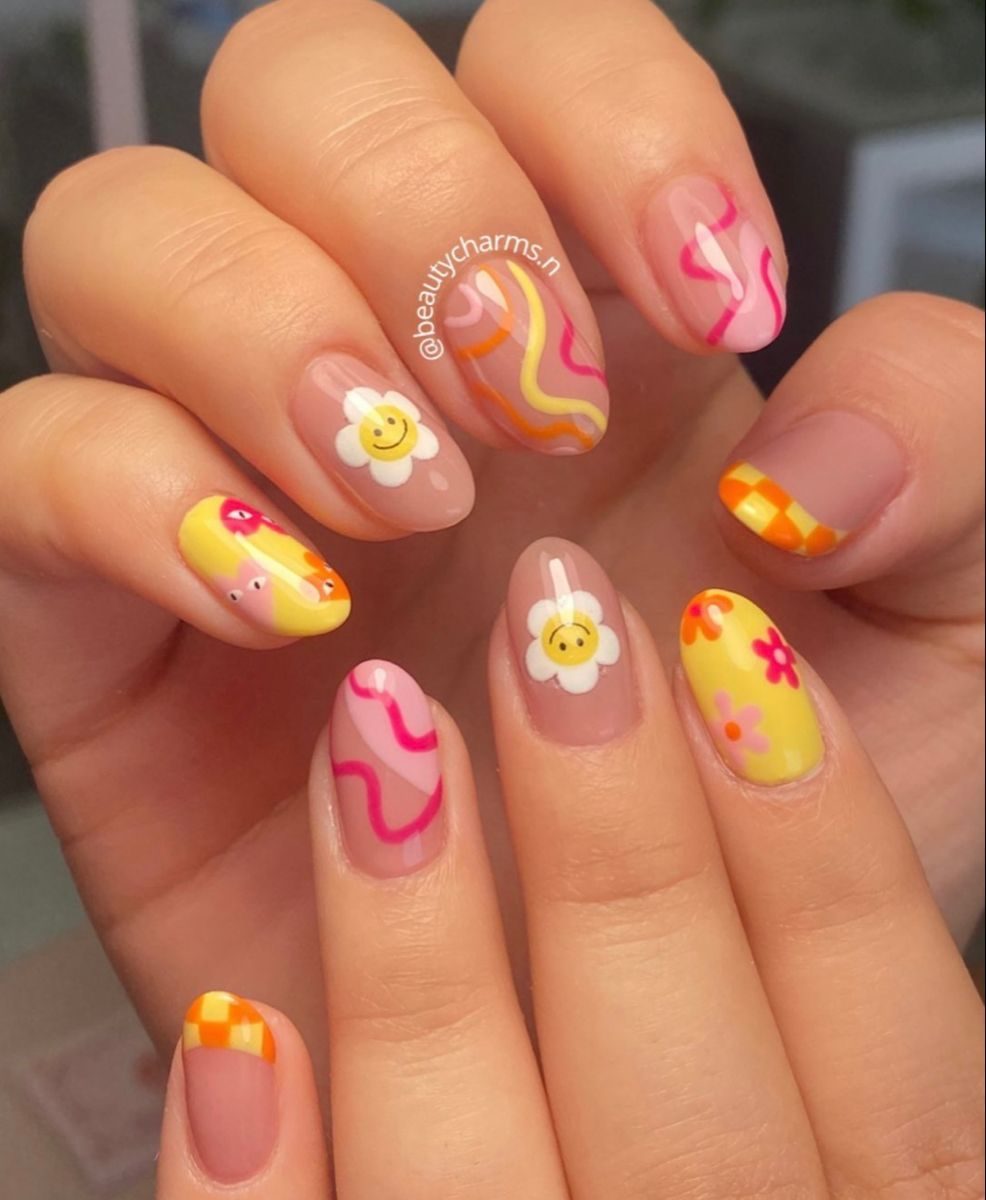 Unhas Decoradas De Flor