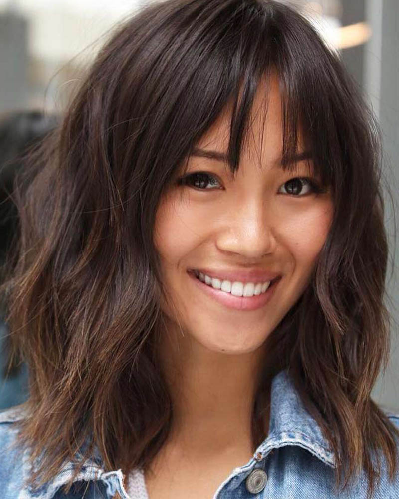 women's medium layered haircut