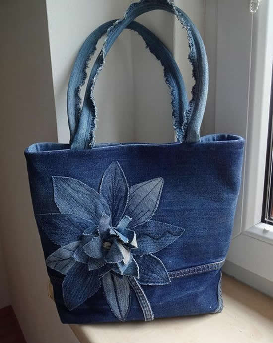 Artesanatos Faceis Bolsa Jeans