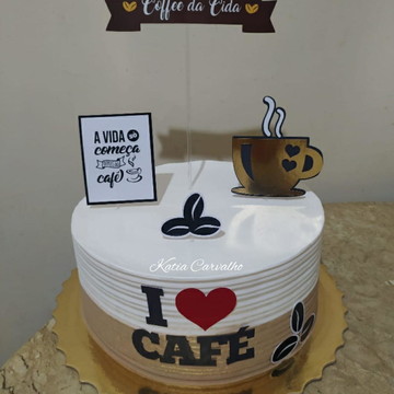 Bolo Decorado Café