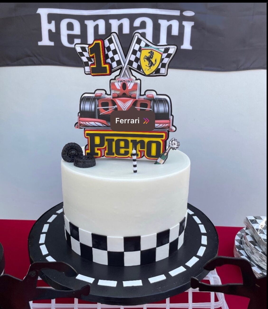 Ferrari Decorated Cake