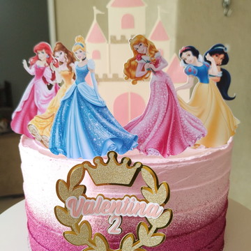 Bolo Decorado Princesas Da Disney