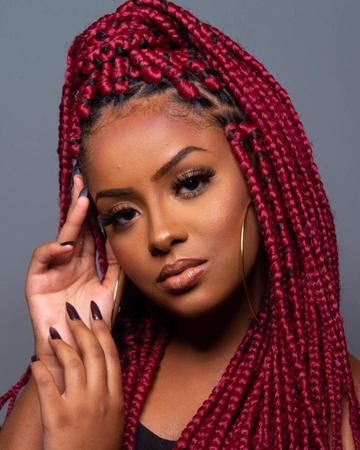 Box Braids Vermelho