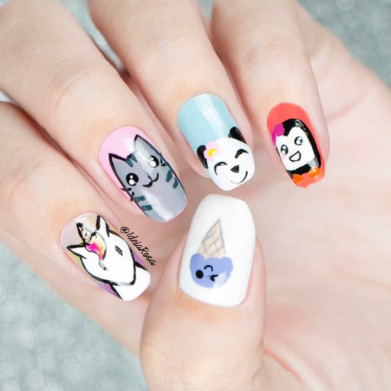 Unhas Decoradas Kawaii