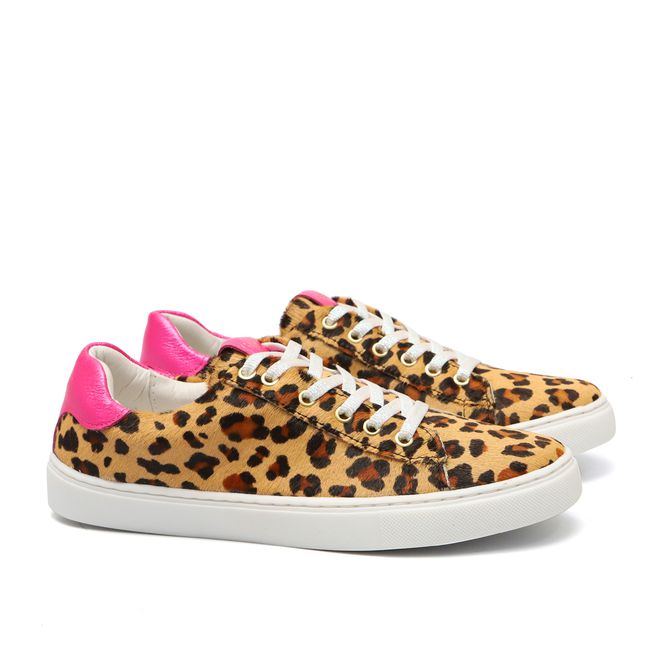 Tenis Animal Print Rosa