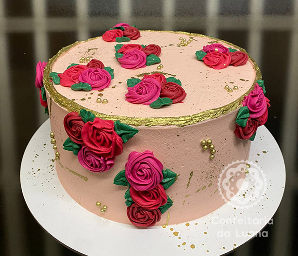 simple feminine cake