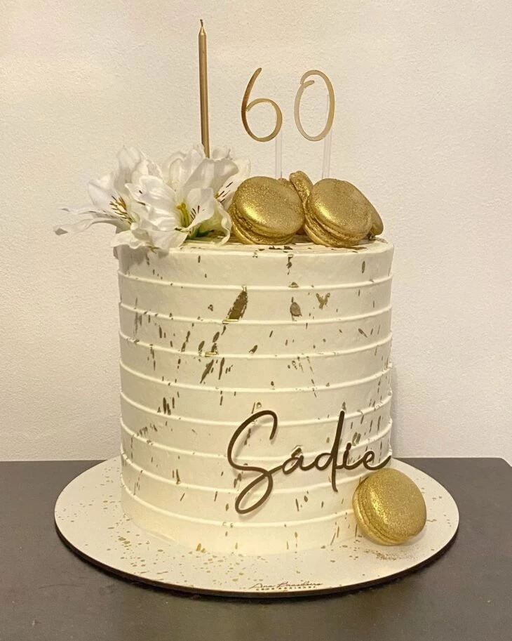 yellow feminine cake