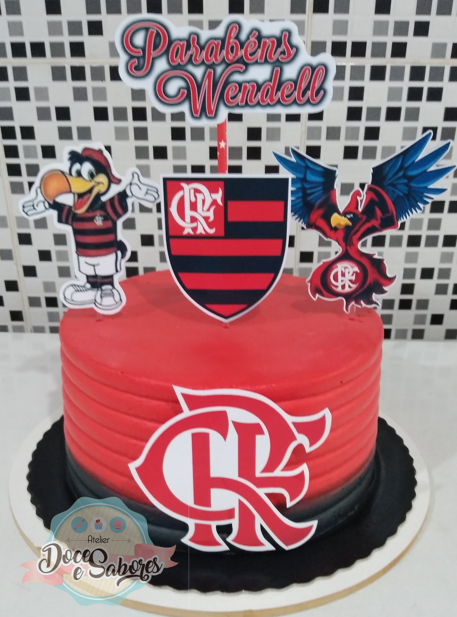 Bolo Decorado Flamengo