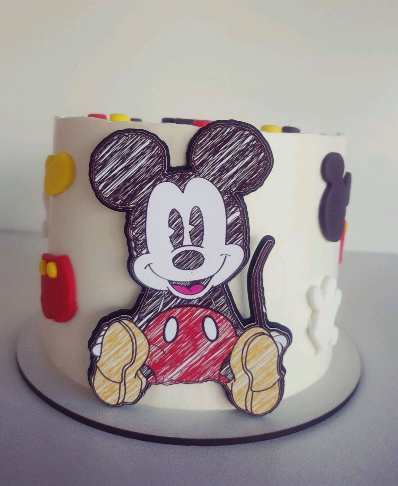 Bolo Decorado Mickey