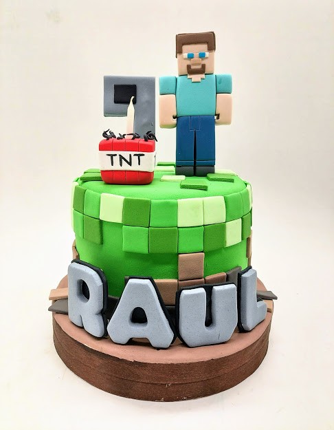 Bolo Decorado Minecraft