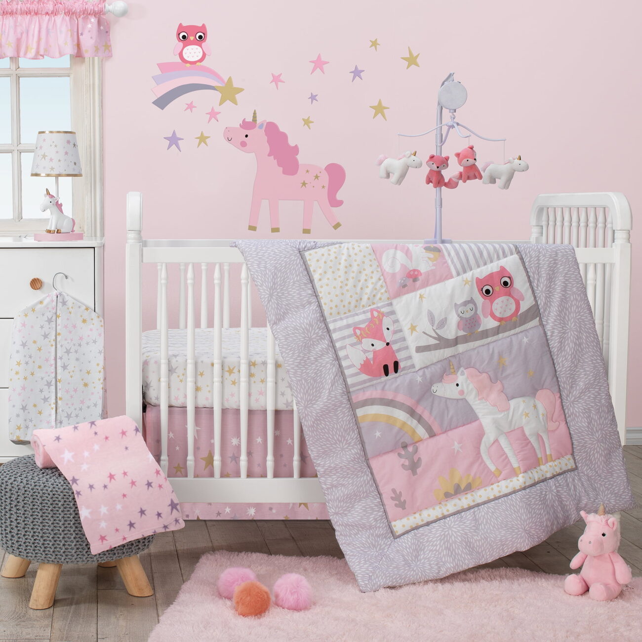 unicorn themed baby room