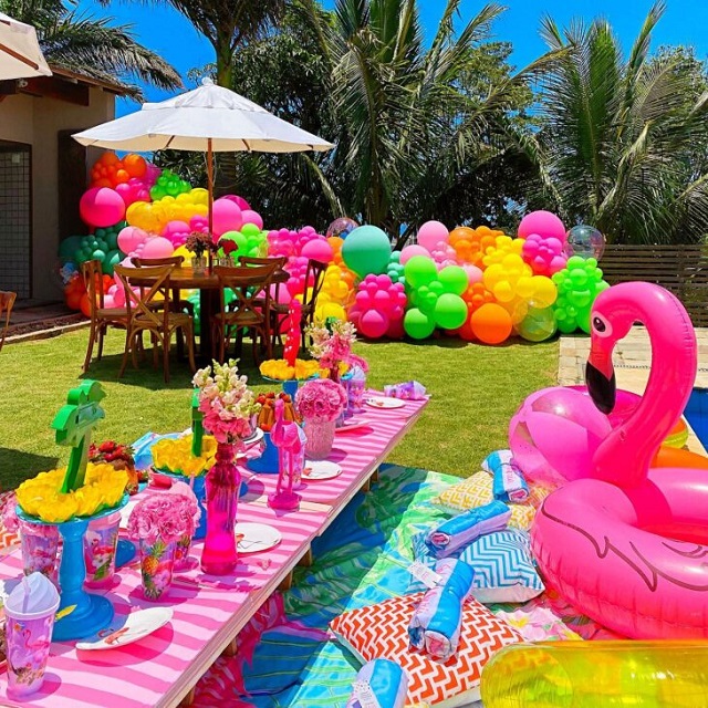 Decoracao Pool Party Simples