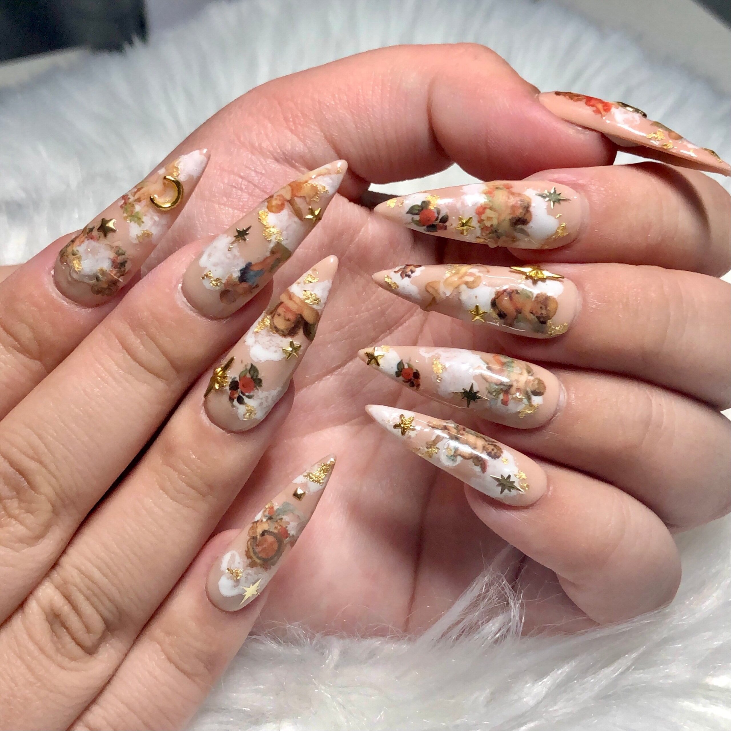 Angel Decorated Nail