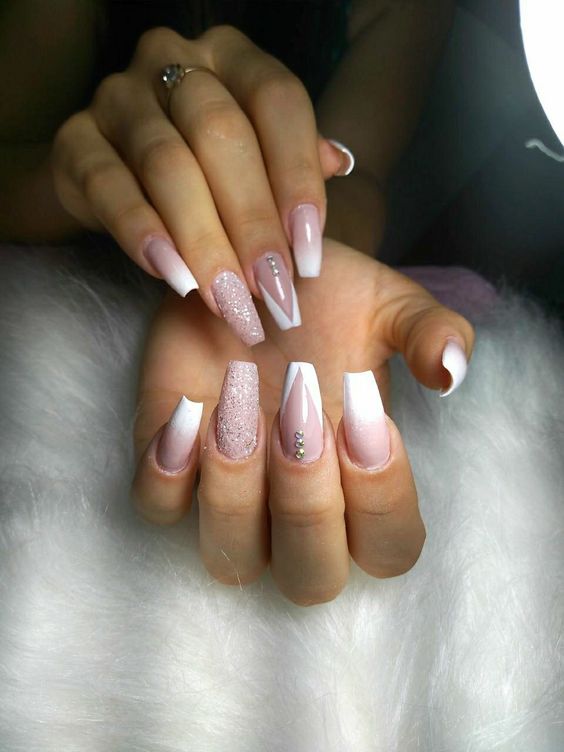 unhas em gel decoradas