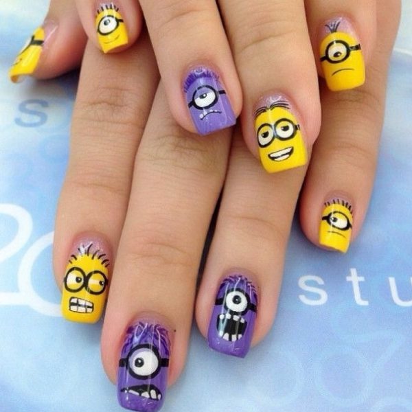 Unha Decorada Minions