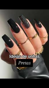 unhas-decoradas-bege-e-preto