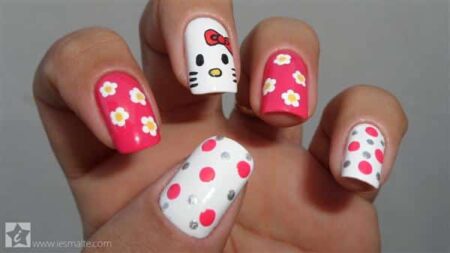 unhas-decoradas-hello-kitty