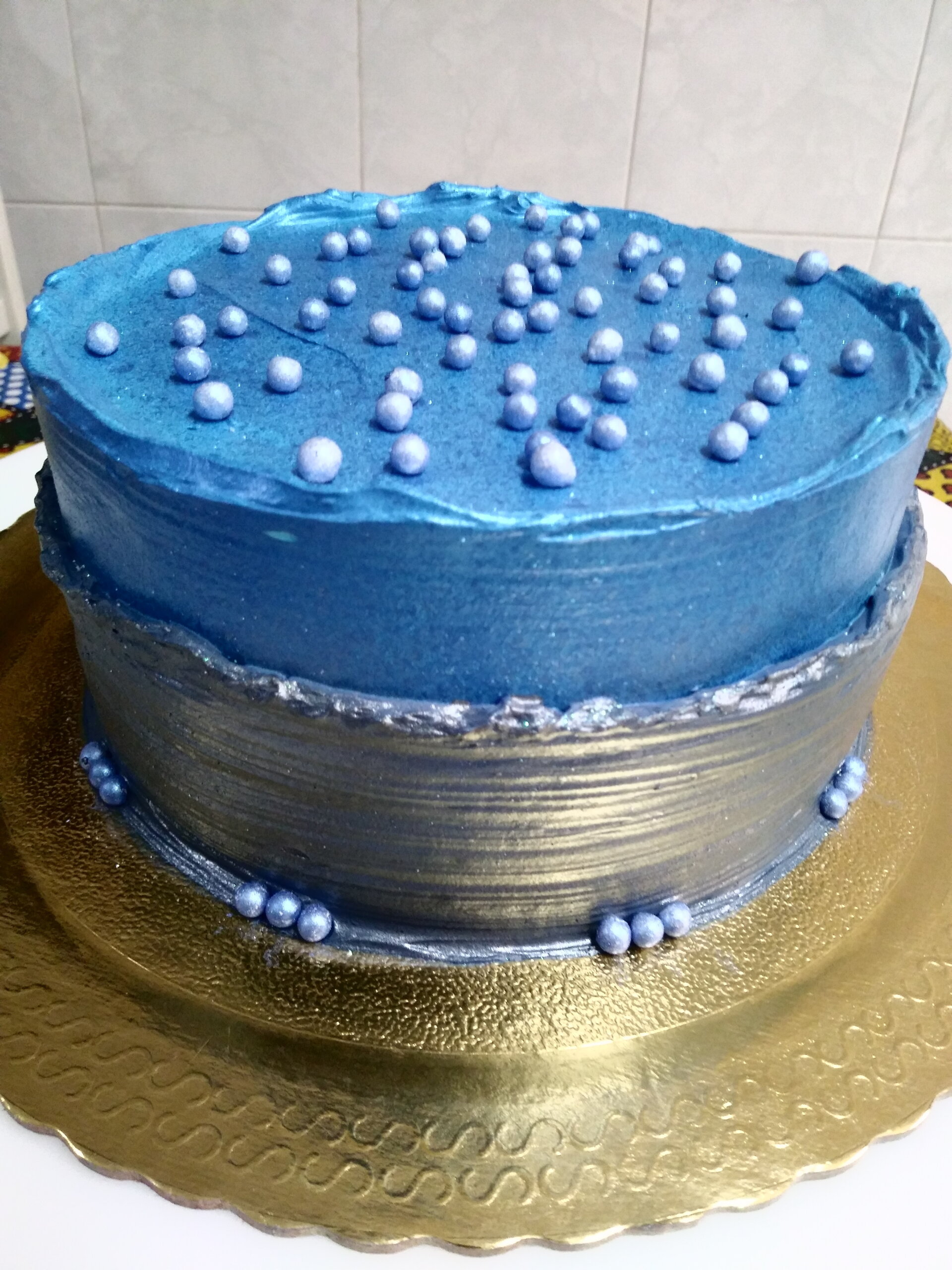 Bolo Decorado Azul