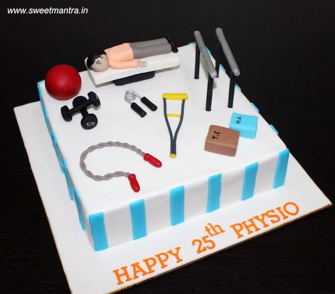 Physiotherapy Decorated Cake